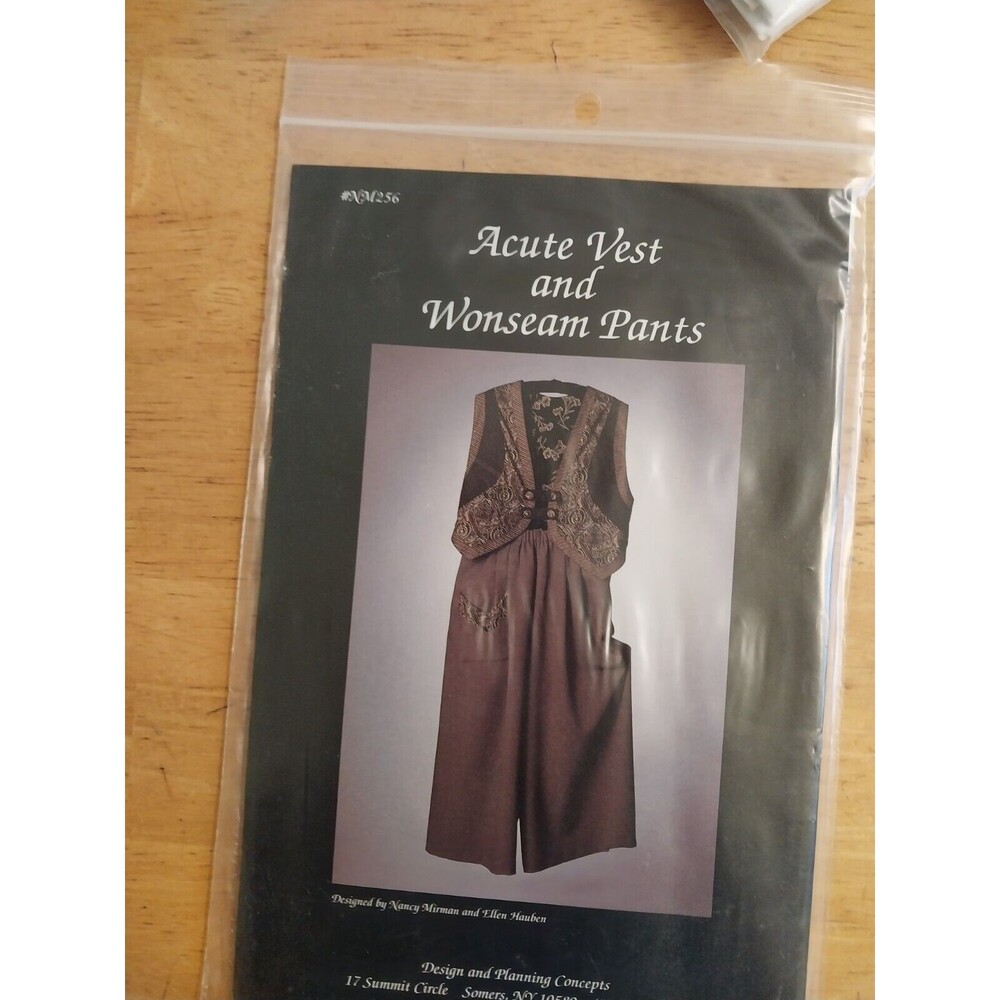 Vintage Design & Planning Concepts #NM256 Acute Vest & Wonseam Pants SZ S-XL